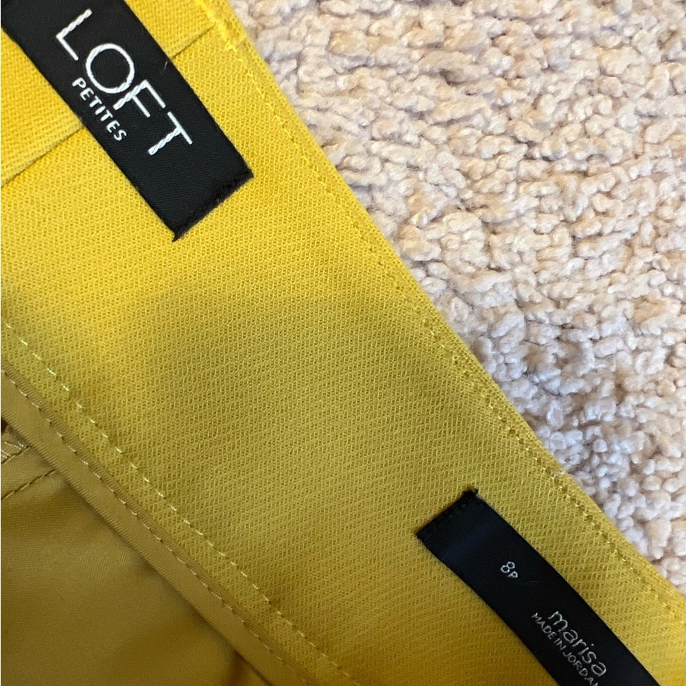 Marisa loft size 8p pants mustard color